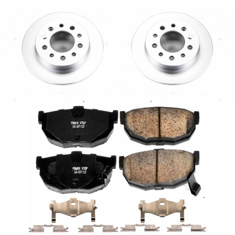 PSB Z17 Evolution Coated Kit - Power Stop 03-08 Hyundai Tiburon Rear Z17 Evolution Geomet Coated Brake Kit