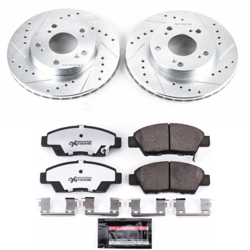PSB Z26 Street Warrior Kit - Power Stop 11-15 Honda CR-Z Front Z26 Street Warrior Brake Kit