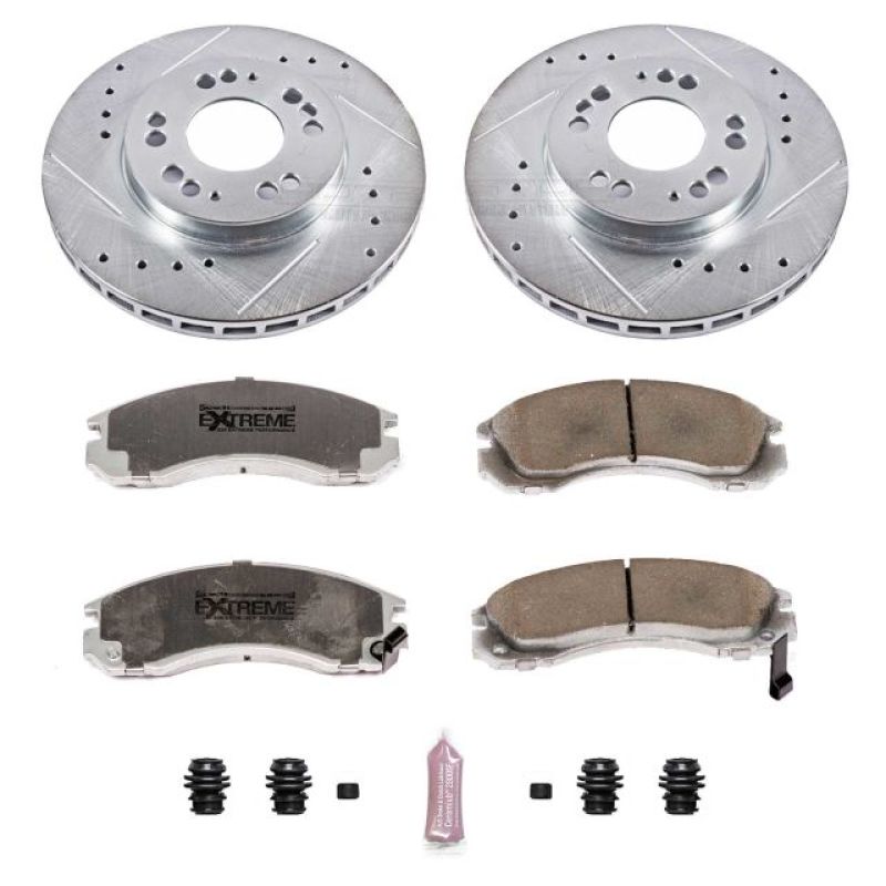 PSB Z26 Street Warrior Kit - Power Stop 91-96 Dodge Stealth Front Z26 Street Warrior Brake Kit