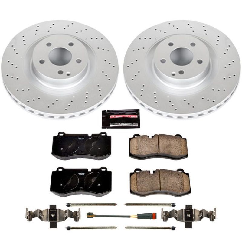 PSB Z23 Evolution Coated Kit - Power Stop 09-14 Mercedes-Benz CL550 Front Z23 Evolution Sport Coated Brake Kit