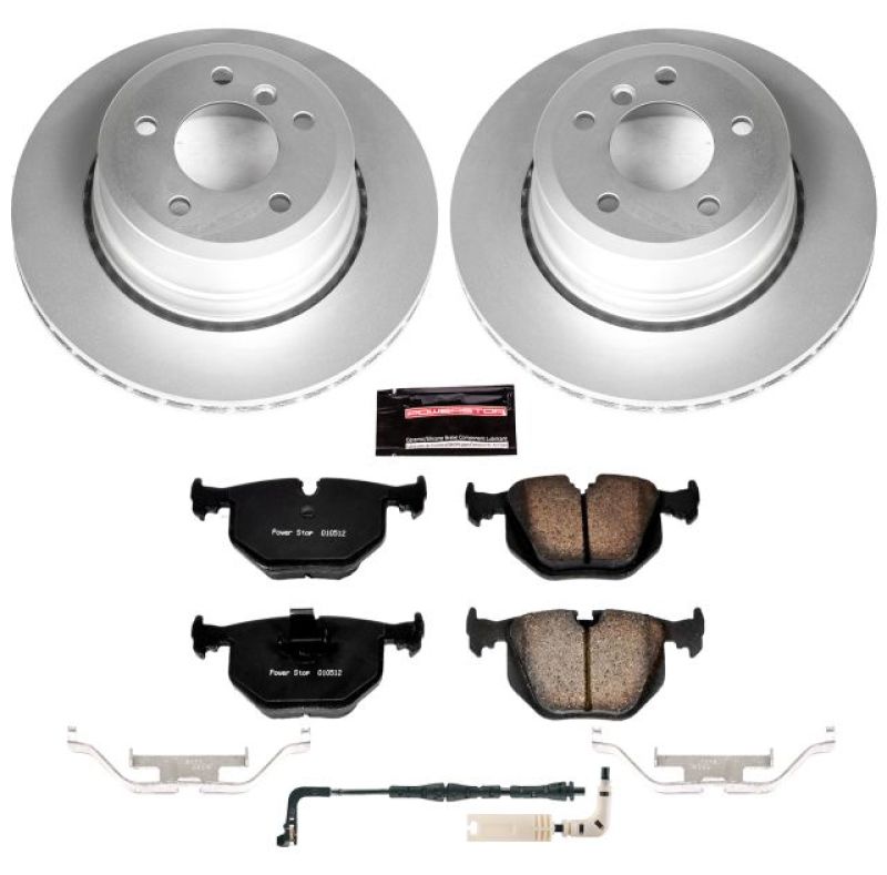 PSB Z23 Evolution Coated Kit - Power Stop 06-07 BMW 525xi Rear Z23 Evolution Sport Coated Brake Kit