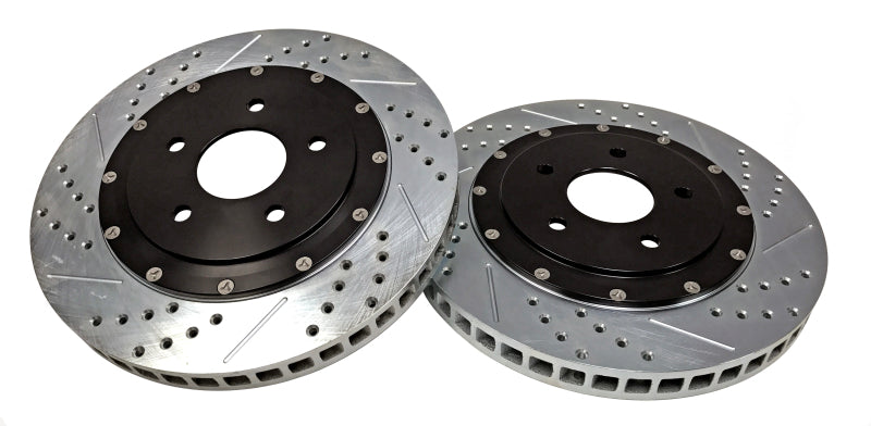 BAE Eradispeed Rotors - Baer Brakes 06-09 Cadillac XLR V Eradispeed+ Front SDZ 2-Piece Performance Brake Rotors