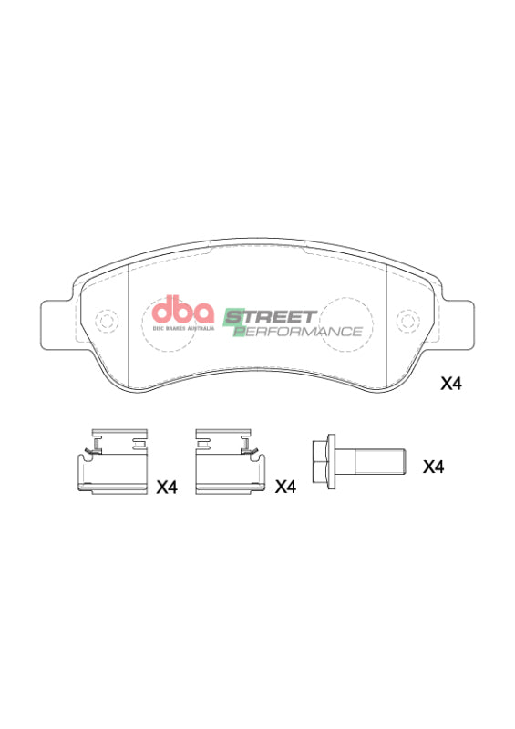 DBA SP Performance Brake Pads - DBA 14-23 Ram ProMaster 1500 SP Performance Rear Brake Pads