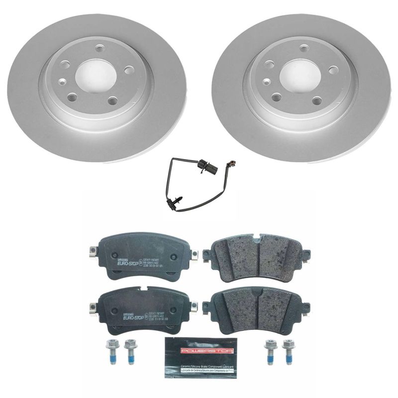 PSB Euro-Stop Kit - Power Stop 17-19 Audi A4 Rear Euro-Stop Brake Kit