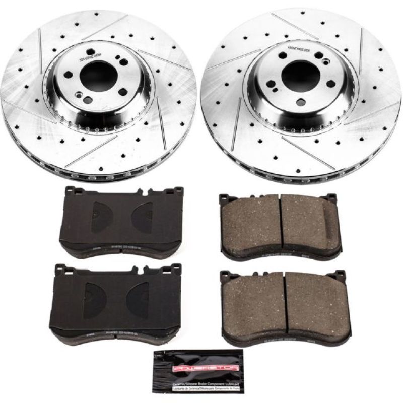 PSB Evolution Drill/Slot Rotor - Power Stop 18-21 Mercedes-Benz S560 Front Z23 Evolution Brake Kit