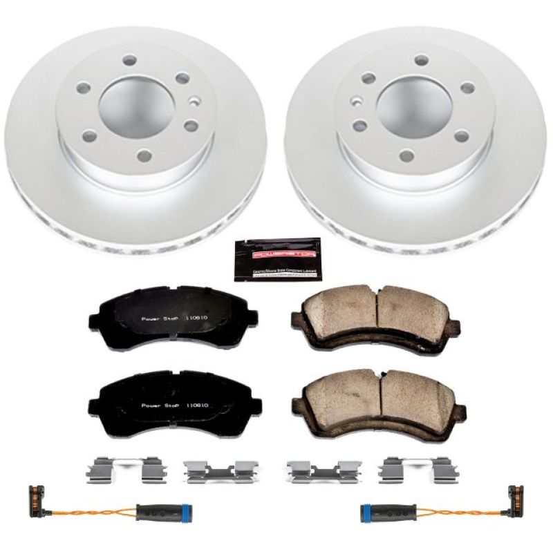 PSB Z23 Evolution Coated Kit - Power Stop 07-09 Dodge Sprinter 3500 Front Z23 Evolution Sport Coated Brake Kit