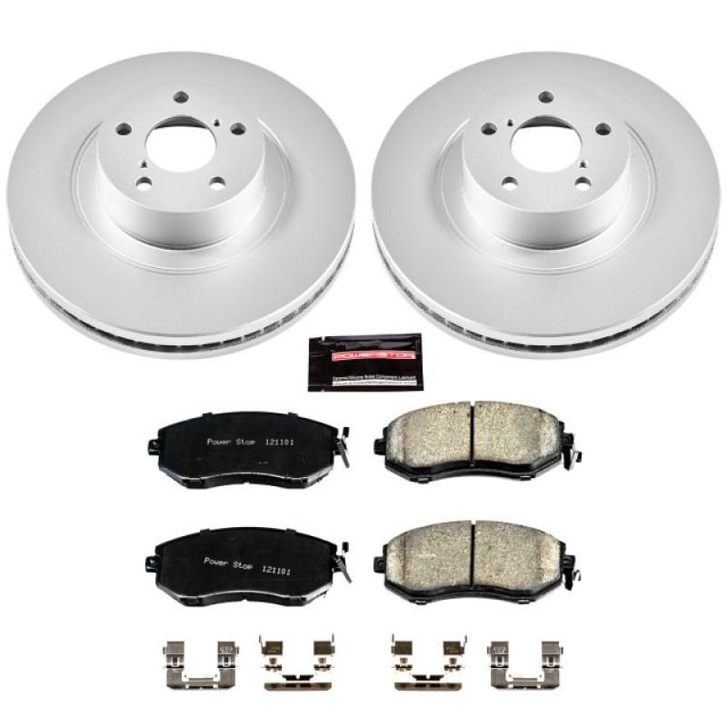 PSB Z17 Evolution Coated Kit - Power Stop 13-16 Scion FR-S Front Z17 Evolution Geomet Coated Brake Kit