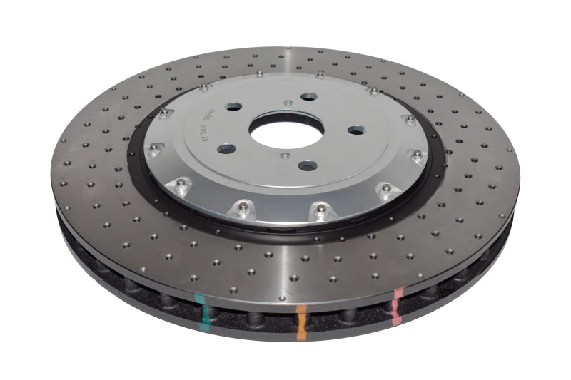 DBA 5000 Series Drilled Rotors - DBA 16-20 Lexus GS F Front 5000 Series Cross Drilled Rotor w/Silver Hat