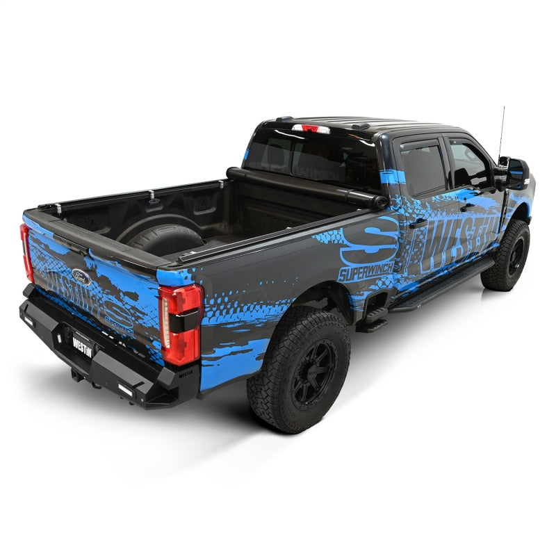 WES Soft Roll Tonneau Covers - Westin 17-24 Ford F-250/350 Super Duty 6.75ft. Bed Soft Roll Tonneau Cover - Black