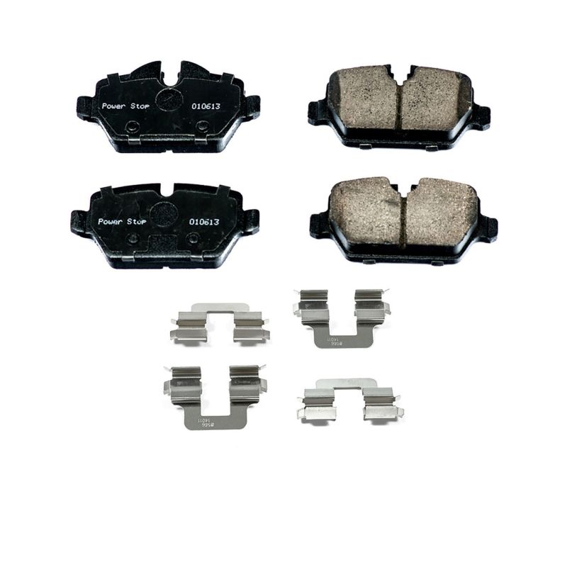 PSB Z17 Evolution Brake Pads - Power Stop 11-16 Mini Cooper Countryman Rear Z17 Evolution Ceramic Brake Pads w/Hardware