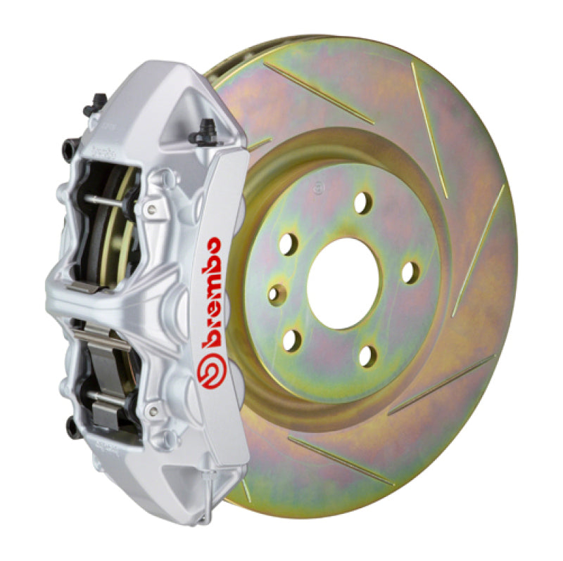 BRB Big Brake Kits - Brembo 10-15 Camaro V6 Front GT BBK 6 Piston Cast 355x32 1pc Rotor Slotted Type-1-Silver