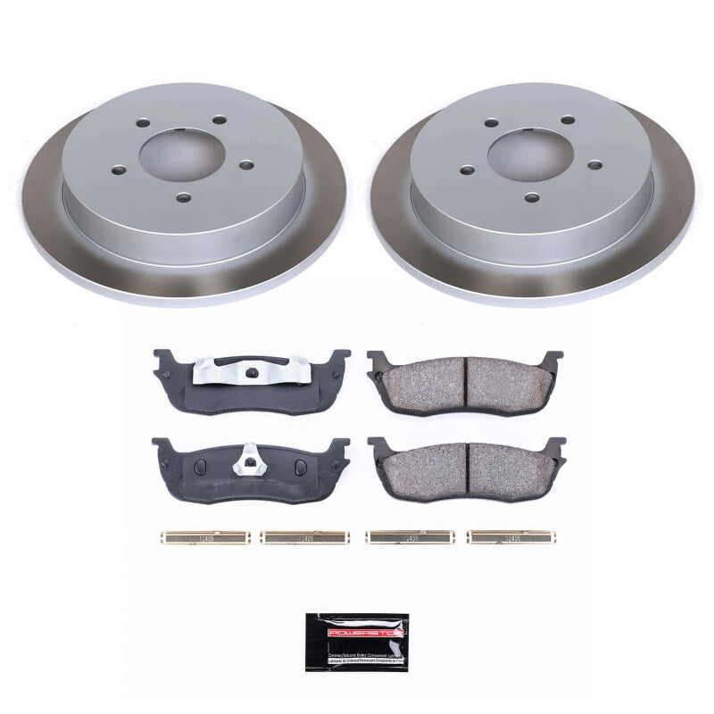 PSB Semi-Coated Rotor Kits - Power Stop 98-00 Lincoln Navigator Rear Semi-Coated Rotor Kit