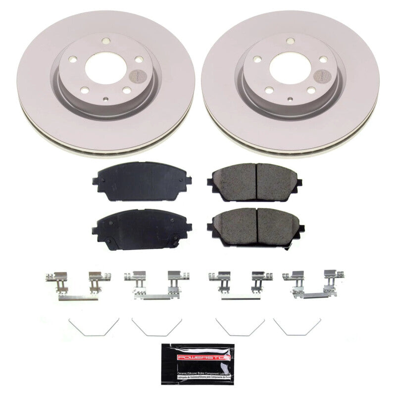 PSB Z17 Evolution Coated Kit - Power Stop 19-23 Mazda 3 Front Z17 Coated Brake Kit