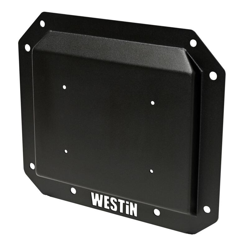 WES Tire Carrier - Westin 21-25 Ford Bronco (Excl. Sport) Spare Tire Delete Plate - Tex. Blk