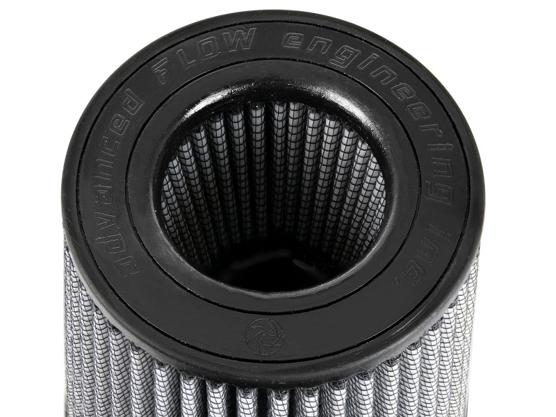 AFE Universal Pro Dry S Filter - aFe MagnumFLOW Pro Dry S Air Filters 3-1/2 F x 6 B x4-1/2 T (INV) x 7 H in