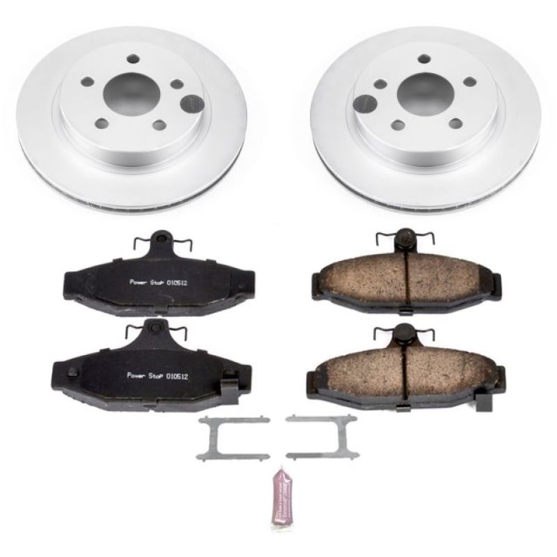 PSB Z17 Evolution Coated Kit - Power Stop 93-97 Chevrolet Camaro Rear Z17 Evolution Geomet Coated Brake Kit