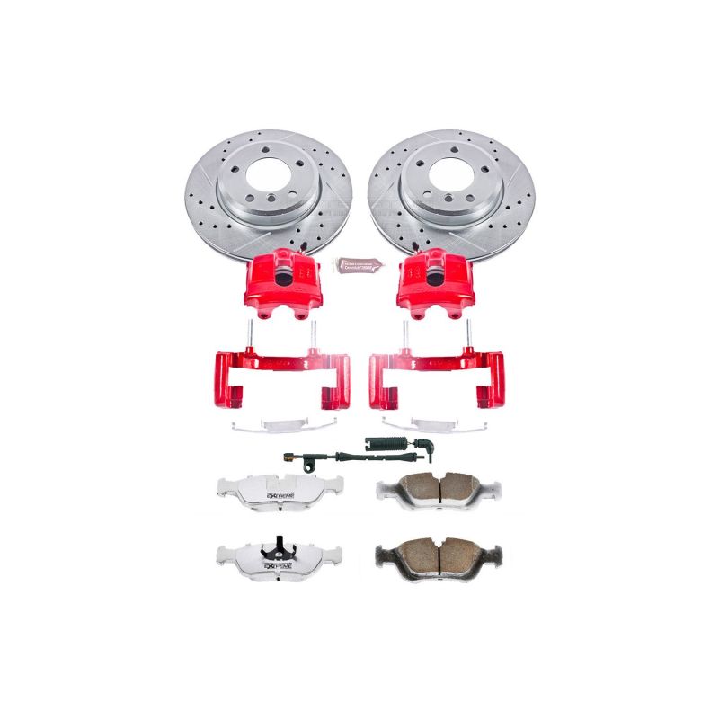 PSB Z26 Street Kit w/Cals - Power Stop 2000 BMW 323i Front Z26 Street Warrior Brake Kit w/Calipers