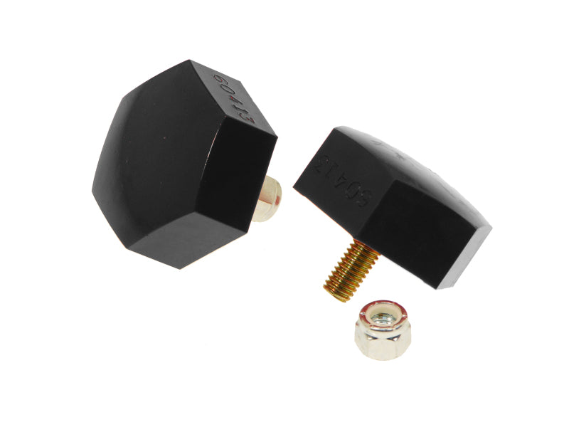 PRO Bump Stops - Blk - Prothane Universal Bump Stop 7/8 X 2 1/4in Dia. Hex - Black