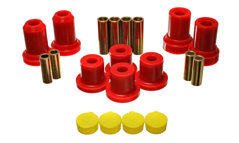 ES Cntrl Arm Bushings - Red - Energy Suspension F150 2Wd Front Control Arm Bearing Set - Red