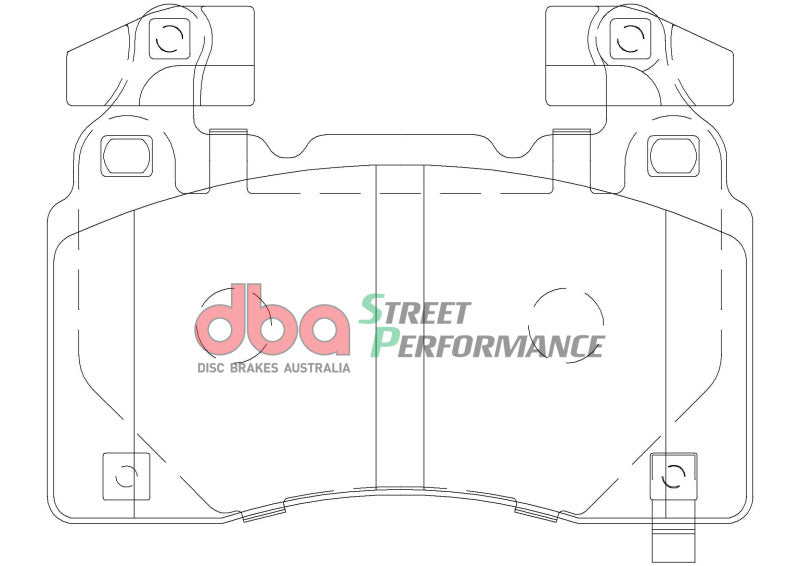 DBA SP Performance Brake Pads - DBA 13-17 Holden VE/VF SSV Brembo (Rectangle Weight) Front SP Performance Brake Pads