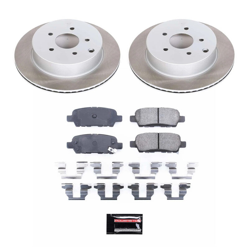PSB Semi-Coated Rotor Kits - Power Stop 11-17 Nissan Quest Rear Semi-Coated Rotor Kit