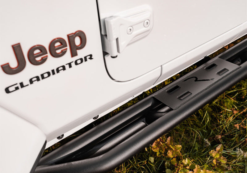 RAM Side Steps - Rampage 20-22 Jeep Gladiator SRS Sidebar Rock Crawler Steps - Black