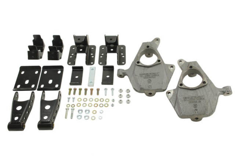 BT Lowering Kit w/o Shocks - Belltech LOWERING KIT 2014 Chevy/GMC Silverado/Sierra All Cabs 2WD 2in Front/4in Rear w/o Shocks
