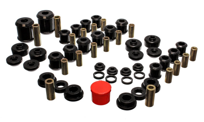 ES Hyper-Flex Sets - Black - Energy Suspension 95-99 Mitsubishi Eclipse FWD/AWD Black Hyper-flex Master Bushing Set
