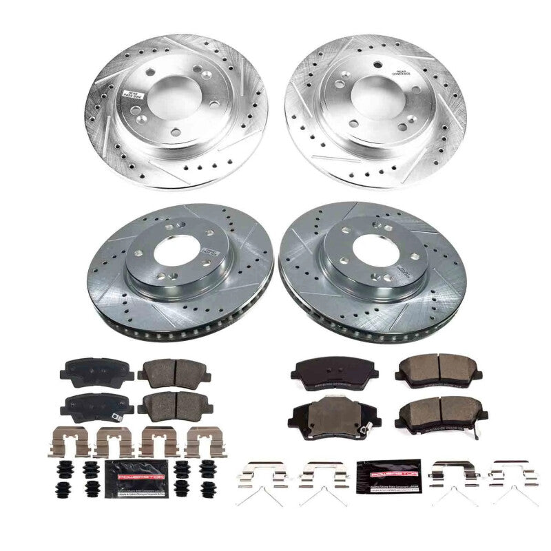 PSB Z23 Evolution Kit - Power Stop 2023 Kia Niro Front and Rear Z23 Evolution Brake Kit