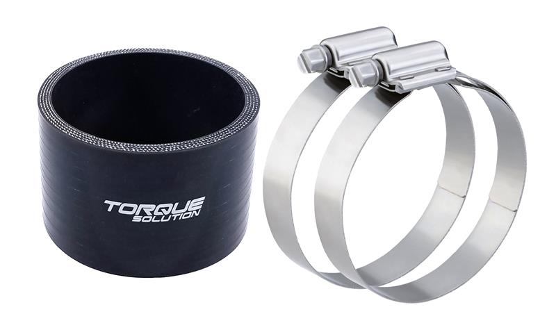 TQS Silicone Couplers - Black - Torque Solution 02-07 Subaru WRX / 04-18 Subaru WRX STI Throttle Body Hose Coupler