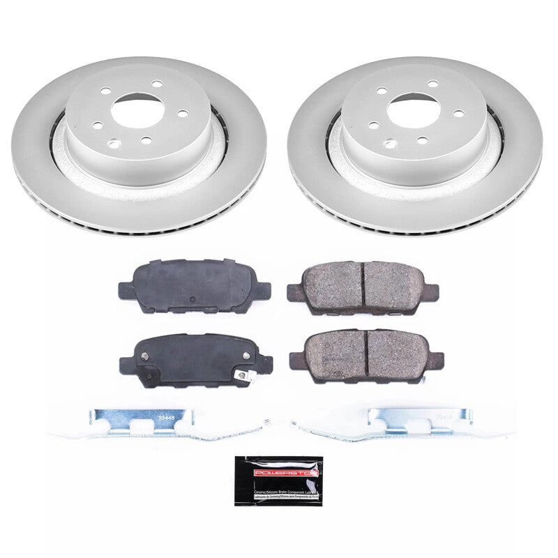 PSB Z17 Evolution Coated Kit - Power Stop 14-15 Infiniti Q60 Rear Z17 Coated Brake Kit