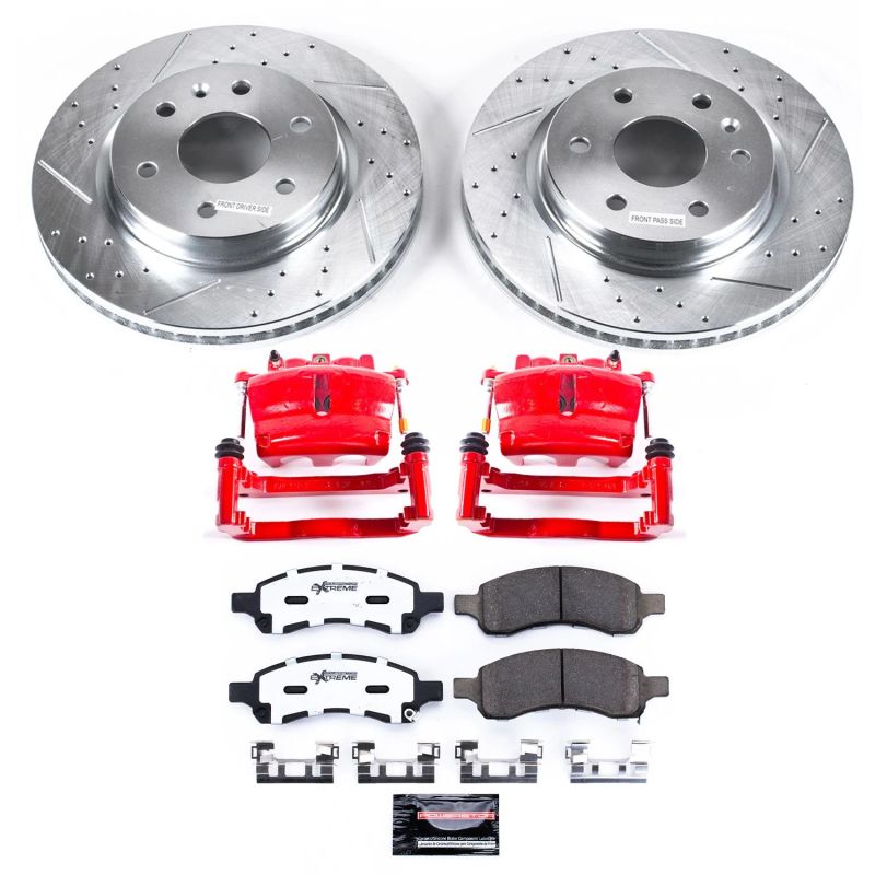 PSB Z36 Truck & Tow Kit - Power Stop 07-10 Saturn Outlook Front Z36 Truck & Tow Kit w/Cals