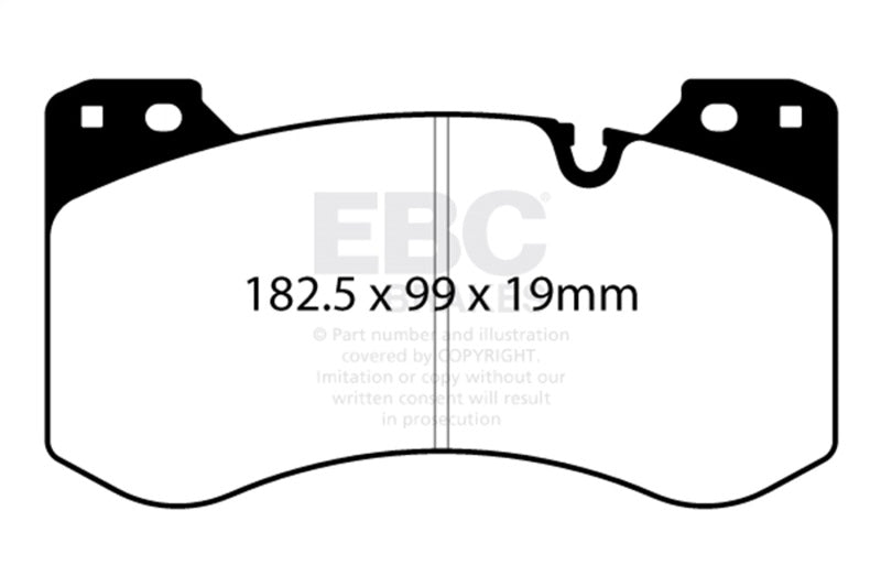 EBC Yellowstuff Brake Pad Sets - EBC 2021+ BMW M3/M4 3.0TT (G80/G82/G83) Yellowstuff Front Brake Pads
