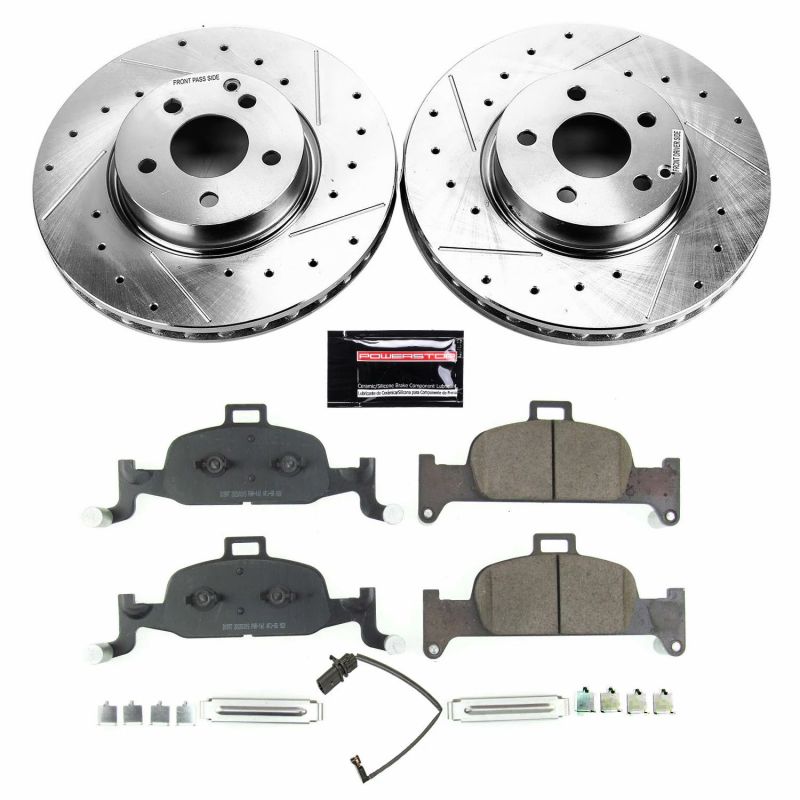 PSB Z23 Evolution Kit - Power Stop 17-18 Audi A4 Front Z23 Evolution Sport Brake Kit