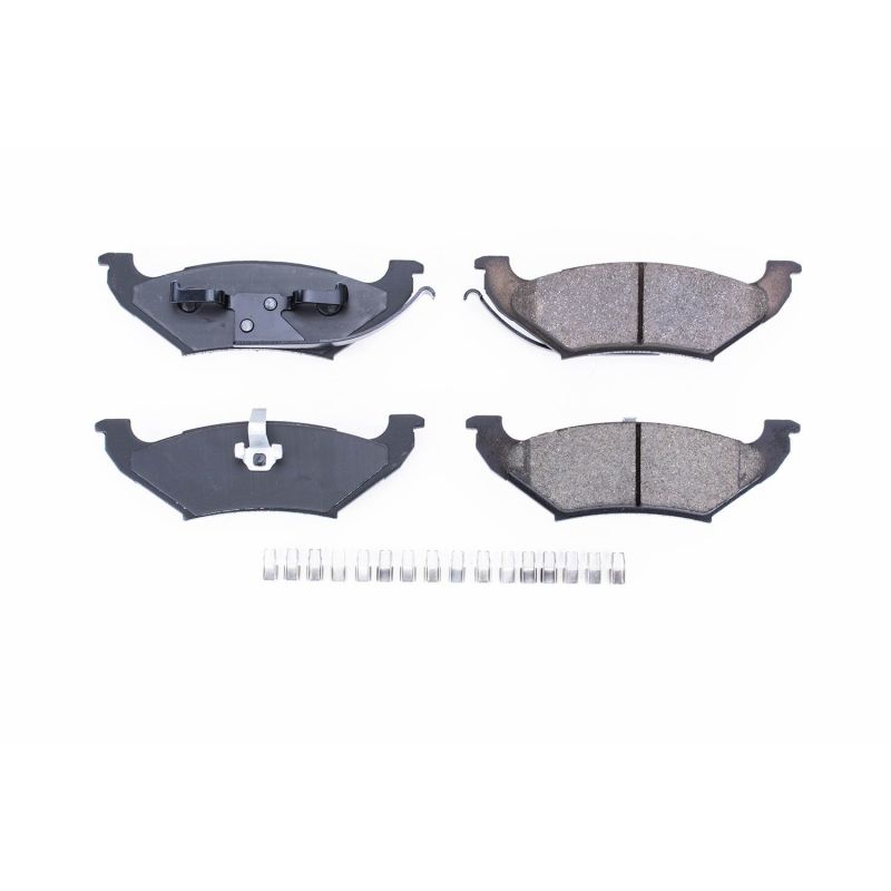 PSB Z17 Evolution Brake Pads - Power Stop 97-00 Chrysler Town & Country Rear Z17 Evolution Ceramic Brake Pads w/Hardware