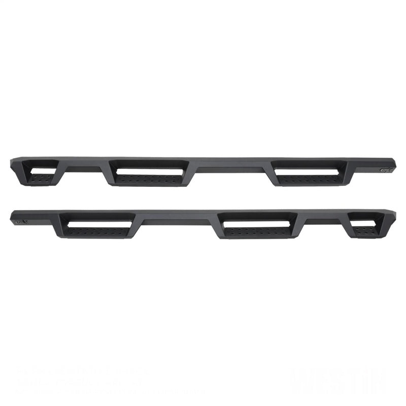 WES Nerf Bars - HDX Drop - Westin 19-22 GMC Sierra 1500 CC 6.5ft Bed (Excl. 2019 Ltd/LD) HDX Drop W2W Nerf Step Bars - Tex. Blk
