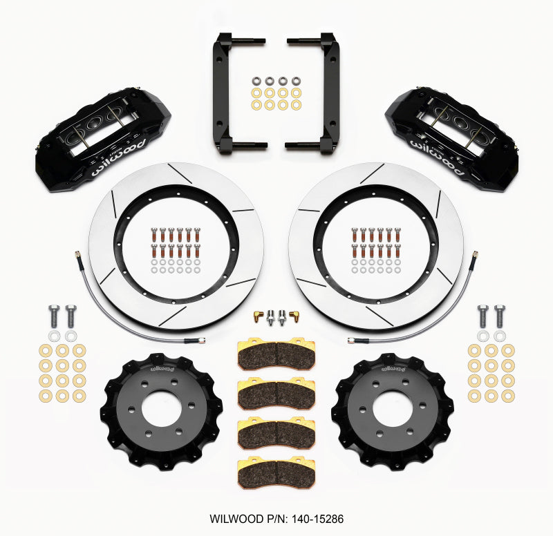 WIL TX6R Brake Kit - Wilwood TX6R Front Kit 15.50in Black 2004-08 Ford F150 - 4WD