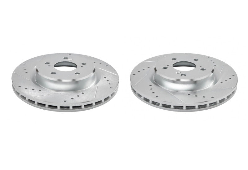 PSB Evolution Drill/Slot Rotor - Power Stop 21-23 Acura TLX Front Drilled & Slotted Rotor - Pair