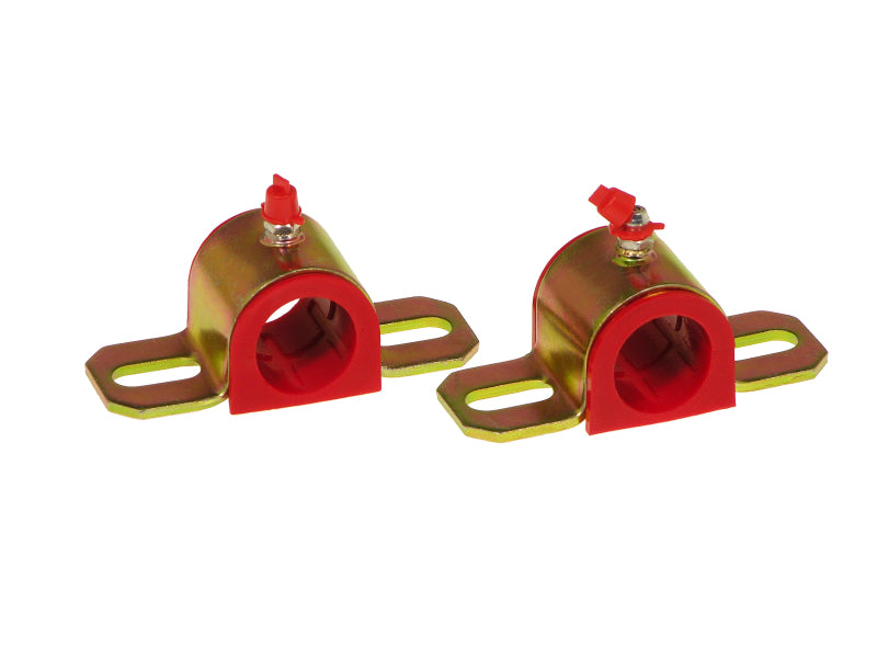 PRO Sway/End Link Bush - Red - Prothane Universal Greasable Sway Bar Bushings - 1in - Type A Bracket - Red