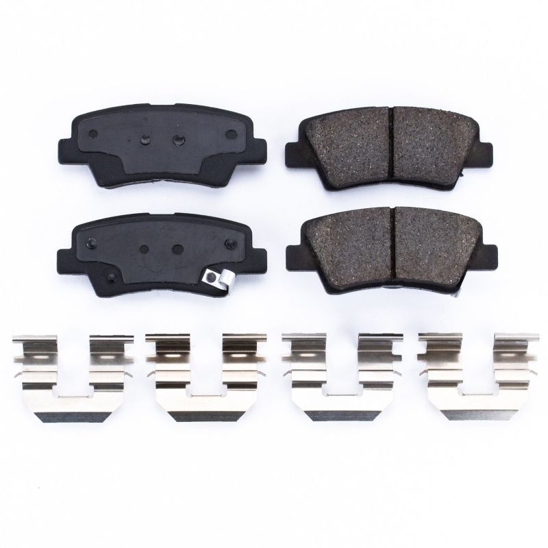PSB Z17 Evolution Brake Pads - Power Stop 09-11 Hyundai Azera Rear Z17 Evolution Ceramic Brake Pads w/Hardware