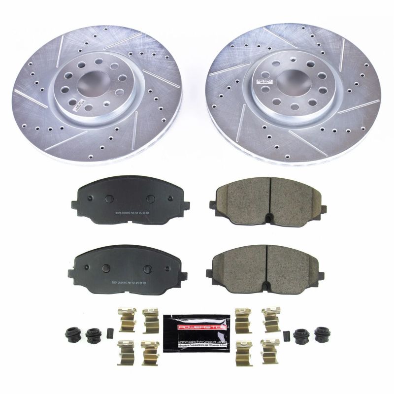 PSB Z23 Evolution Kit - Power Stop 2018 Volkswagen Atlas Front Z23 Evolution Sport Brake Kit