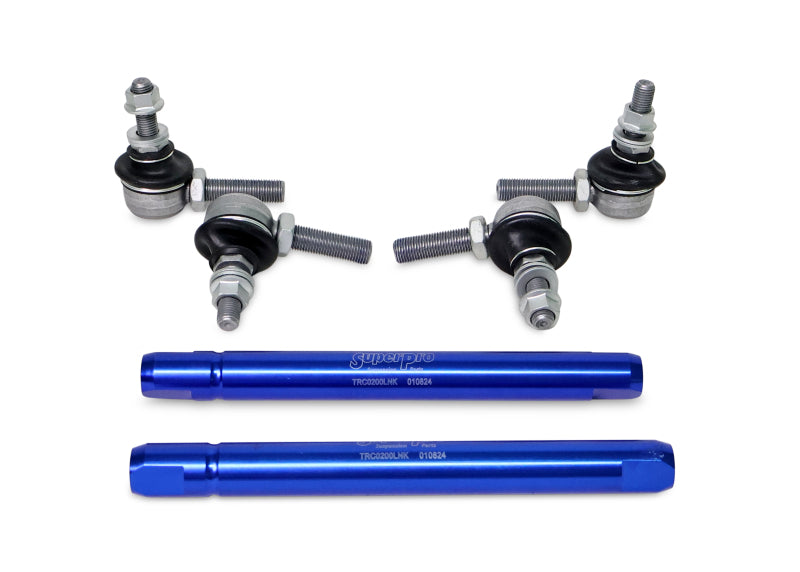SPR Sway Bar Links - SuperPro 2004 Mazda 3 i Front HD Adjustable End Link Set (10mm Studs 254mm to 305mm)