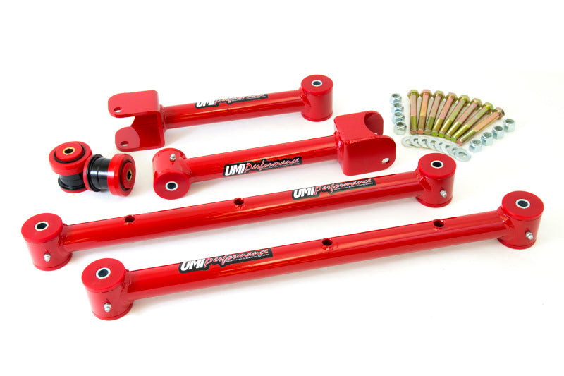UMI Lower Control Arms - UMI Performance 65-67 GM A-Body Rear Suspension Kit - Red