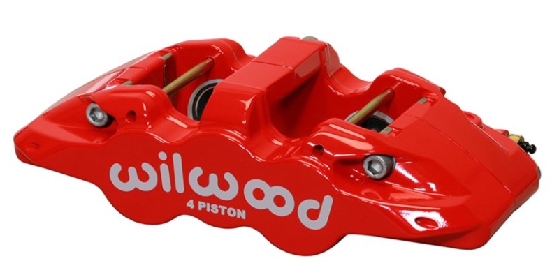 WIL Aero Caliper - Wilwood Caliper-Aero4 - Red 1.12/1.12in Pistons 0.81in Disc