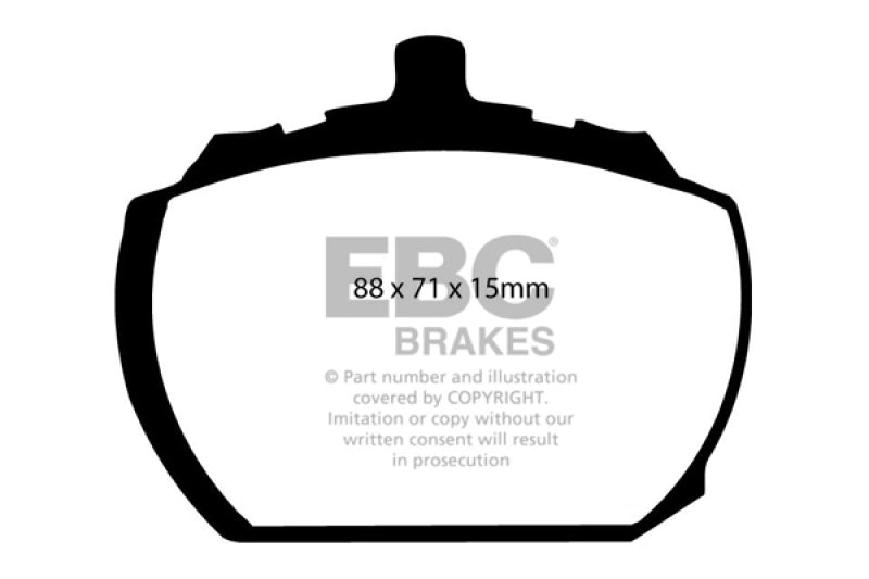 EBC Greenstuff Brake Pad Sets - EBC 73-76 Mg MGB GT V8 3.5 Greenstuff Front Brake Pads