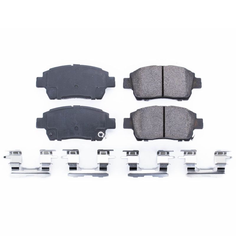 PSB Z17 Evolution Brake Pads - Power Stop 12-15 Scion iQ Front Z17 Evolution Ceramic Brake Pads w/Hardware