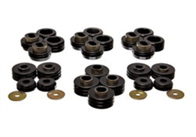 ES Body Mounts - Black - Energy Suspension 81-91 GM Denali XL/Suburban/Yukon XL 2WD/4WD Black Body (Cab) Mount Set