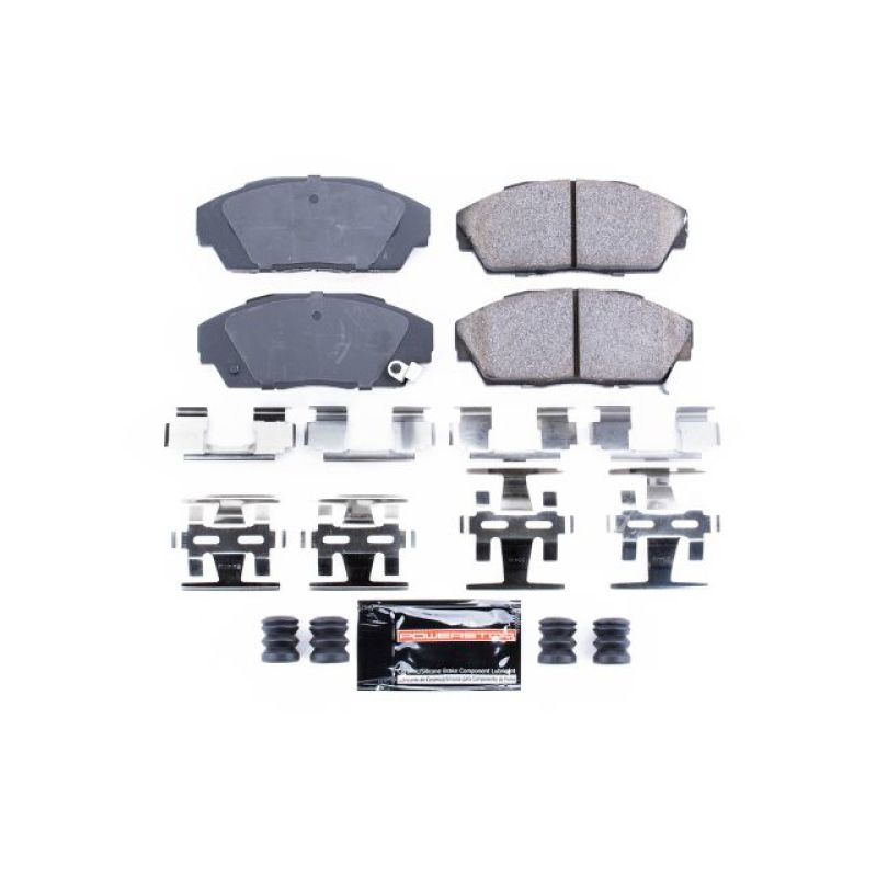 PSB Z23 Evolution Brake Pads - Power Stop 90-93 Acura Integra Front Z23 Evolution Sport Brake Pads w/Hardware