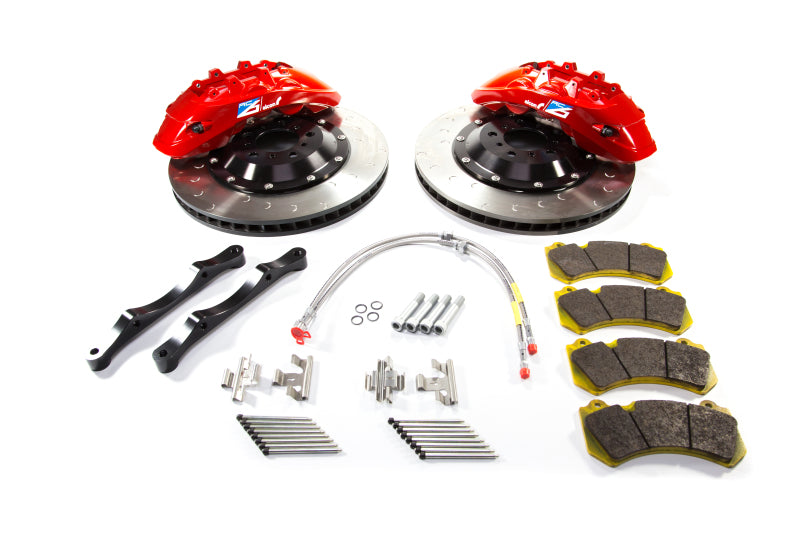 ALC Front Brake Kits - Alcon 2009+ Nissan GT-R R35 412x36mm Rotor 6 Piston Caliper RC6 Front Axle Kit - Red