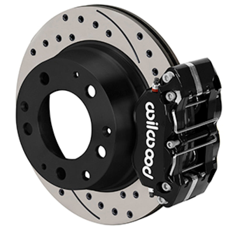 WIL Dynapro Brake Kit - Wilwood 69-83 Porsche 911 Narrow Dynapro-P Radial Rear Brake Kit Black Caliper SRP Drill/Slot Rotor